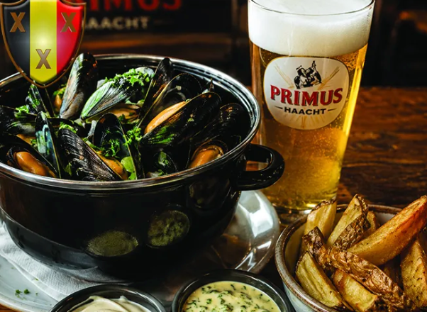 Pan Zeeuwse mosselen met friet en Primus